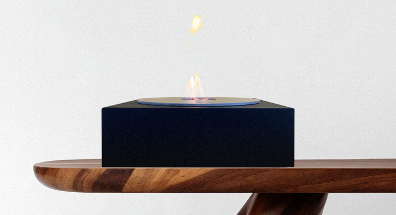 Praticidade da lareira a álcool