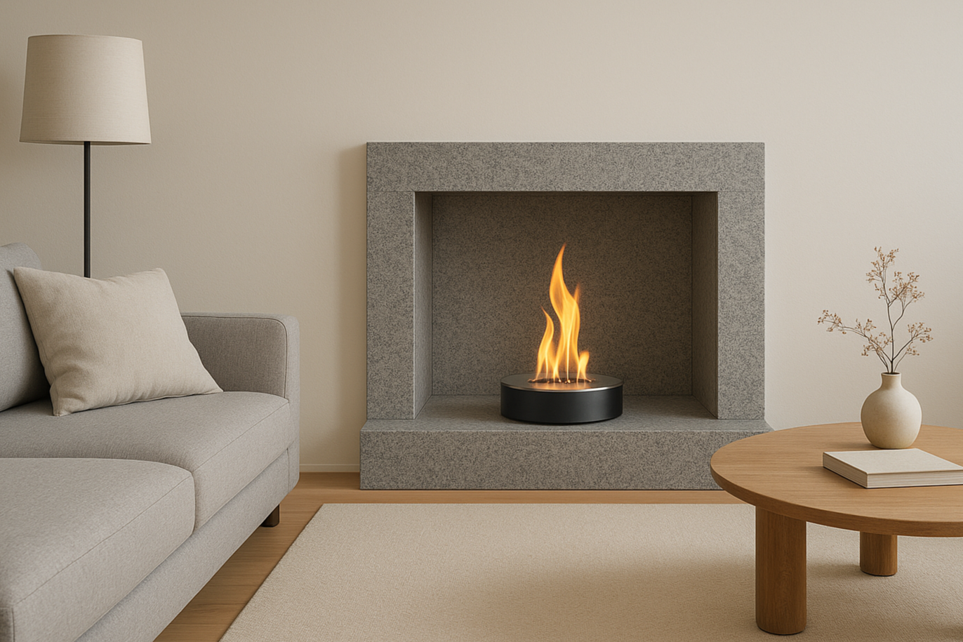 lareira a álcool moderna