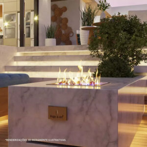 lareira quadrada fire pit